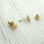 Gold Mini Bee Stud Earrings, thumbnail 1 of 5