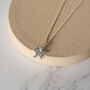 Sterling Silver Small Textured Star Pendant, thumbnail 3 of 4