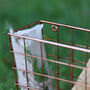 Copper Wire Log Basket, thumbnail 5 of 5