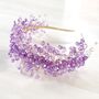 Lilac Crystal Headband, thumbnail 5 of 5