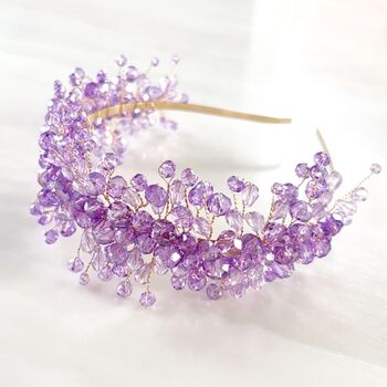 Lilac Crystal Headband, 5 of 5