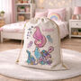 Personalised Mermaid Drawstring Toy Sack, Girls Dress Up Storage Bag, thumbnail 4 of 4