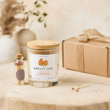 Autumn Cosy Pumpkin Candle Gift Set, 8 of 8