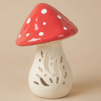 Mushroom Tealight Holder Toadstool Décor, 6 of 6