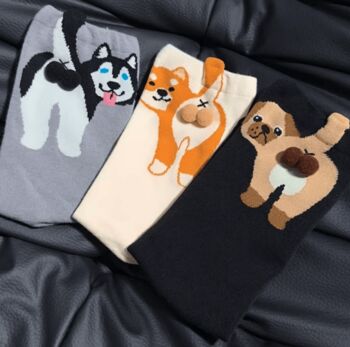 Novelty Fun Socks ~ Dogs With Balls, 9 of 9