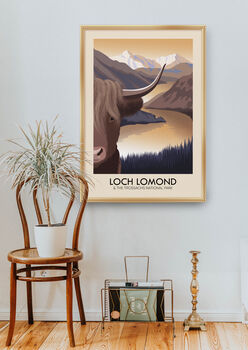 Loch Lomond National Park Travel Poster Art Print, 5 of 8