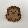 Hedgehog Enamel Pin Badge, thumbnail 5 of 6