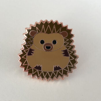 Hedgehog Enamel Pin Badge, 5 of 6