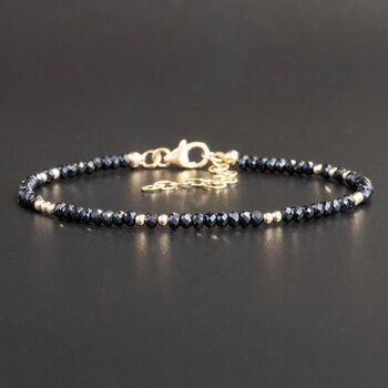 Skinny Black Tourmaline Bracelet, 6 of 8