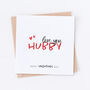 Love You Hubby Valentine's Day Card, thumbnail 1 of 2