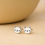 Sterling Silver Cat Stud Earrings, thumbnail 3 of 9