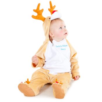 Personalised Baby Reindeer Costume, 3 of 6