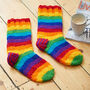 Woollen Rainbow Handwarmer Gloves And Socks Gift Set, thumbnail 5 of 9