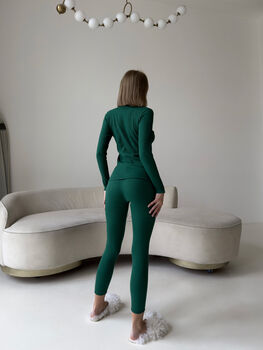 Personalised Anytext Women's Pyjamas Set Ladies Pyjamas Long Sleeve Cotton Sleepwear Pjs Loungewear Sets, 6 of 12