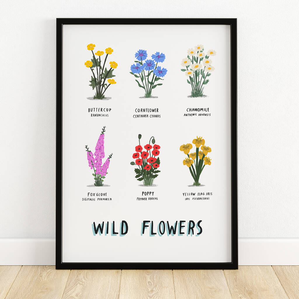 Personalised Wild Flowers Print, 1 of 6