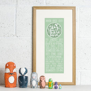 Personalised 'The Day You Were Born' Print, 4 of 10