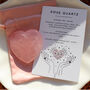 Polished Rose Quartz Heart For Compassion And Love, thumbnail 2 of 5