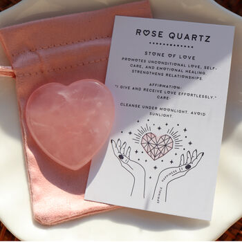 Polished Rose Quartz Heart For Compassion And Love, 2 of 5