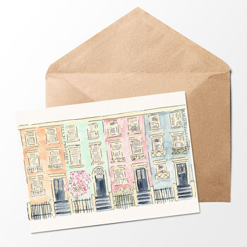 Notting Hill Row Greeting Card, 2 of 3