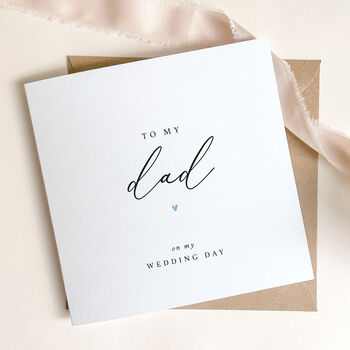 To My Dad On My Wedding Day Card, 4 of 4