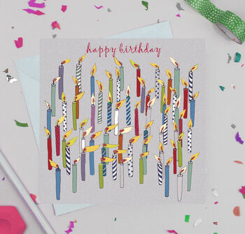 'Candles' Birthday Card, 2 of 4