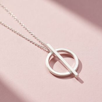 Personalised Circle Bar Necklace, 3 of 10