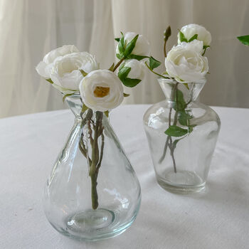 Dainty Clear Glass Bud Vases Set Of Four, 2 of 5