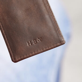 Personalised Leather Passport And Luggage Tag Set, 9 of 9