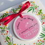 Personalised New Baby Card With Ceramic Ornament, thumbnail 1 of 5