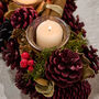 Natural Christmas Triple Candle Holder, thumbnail 3 of 5