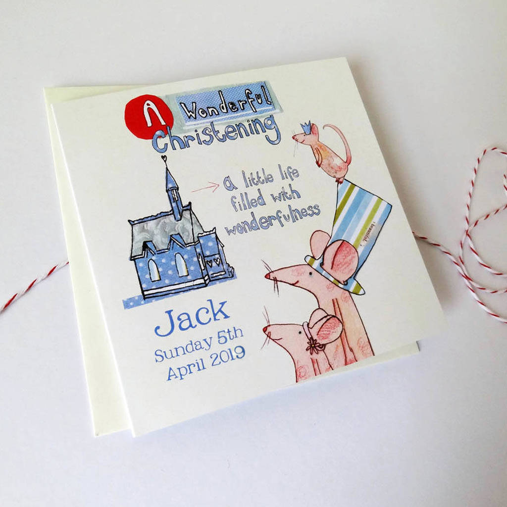 Personalised Christening Invitation Cards, 1 of 12