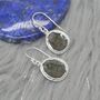 Moss Agate Sterling Silver Earrings, thumbnail 1 of 8