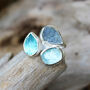 Aquamarine, Apatite And Moonstone Gemstone Ring, thumbnail 1 of 6