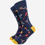 Men's Barbeque Grill BBQ Food Bamboo Socks, thumbnail 2 of 4