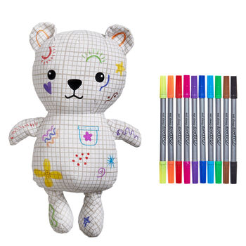 Colour In And Doodle Artie Bear + 10 Pens Colouring Kit, 9 of 10