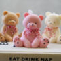 Cute Teddy Bear Soy Wax Candle, thumbnail 3 of 7