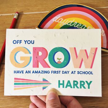 Grows Into Wildflowers Good Luck School Card, 3 of 3