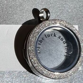 Personalised Secret Message Birthstone Locket Necklace, 3 of 6
