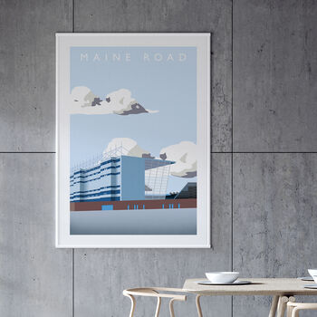 Manchester City Maine Road Kippax Poster, 4 of 8