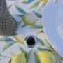 The Amalfi Lemon Outdoor Tablecloth With Parasol Hole, thumbnail 2 of 6