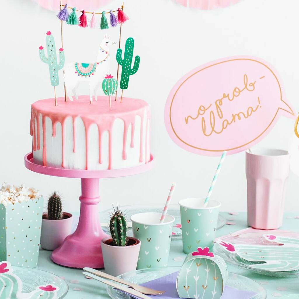 Llama Cake Toppers By Bunting & Barrow