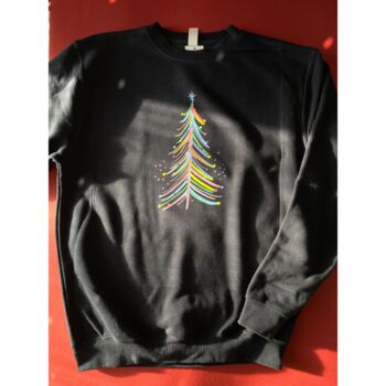 Merry And Bright Christmas Jumper Sweatshirt, 5 of 8