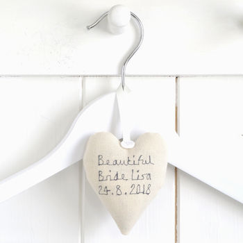 Personalised Hanging Heart Bride To Be Gift, 5 of 12