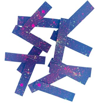 Upcycled Sustainable Splatter Leather Off Cut Bookmark, 3 of 5