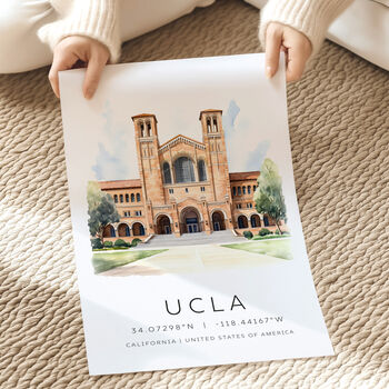 Los Angeles Ucla Landmark Travel Poster, 3 of 7