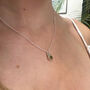 Peridot Round Drop Necklace, thumbnail 1 of 4