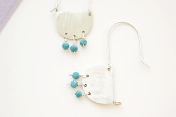 Half Moon And Turquoise Drops, 2 of 3