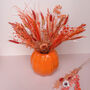 Pumpkin Vase With Dried Flowers, thumbnail 1 of 3