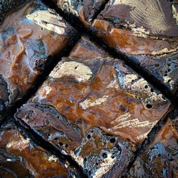 Gooey Bea Salted Caramel Brownies, 4 of 10