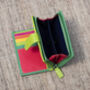 Green Multi Colour Leather Purse Wallet Rfid, thumbnail 10 of 10